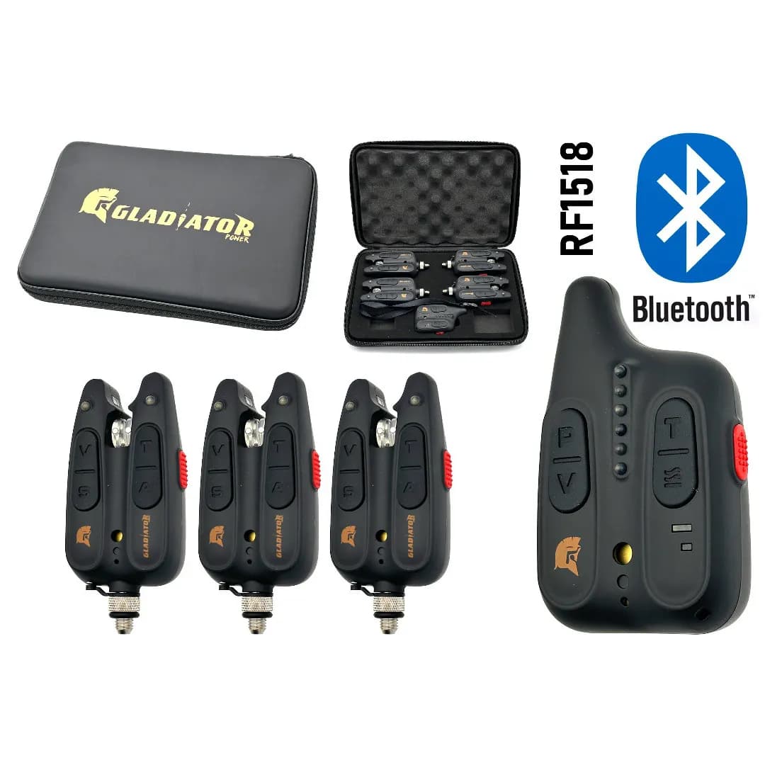 Набір сигналізаторів GLADIATOR BL1518 3+1 Black з пейджером+BLUETOOTH - зображення 1