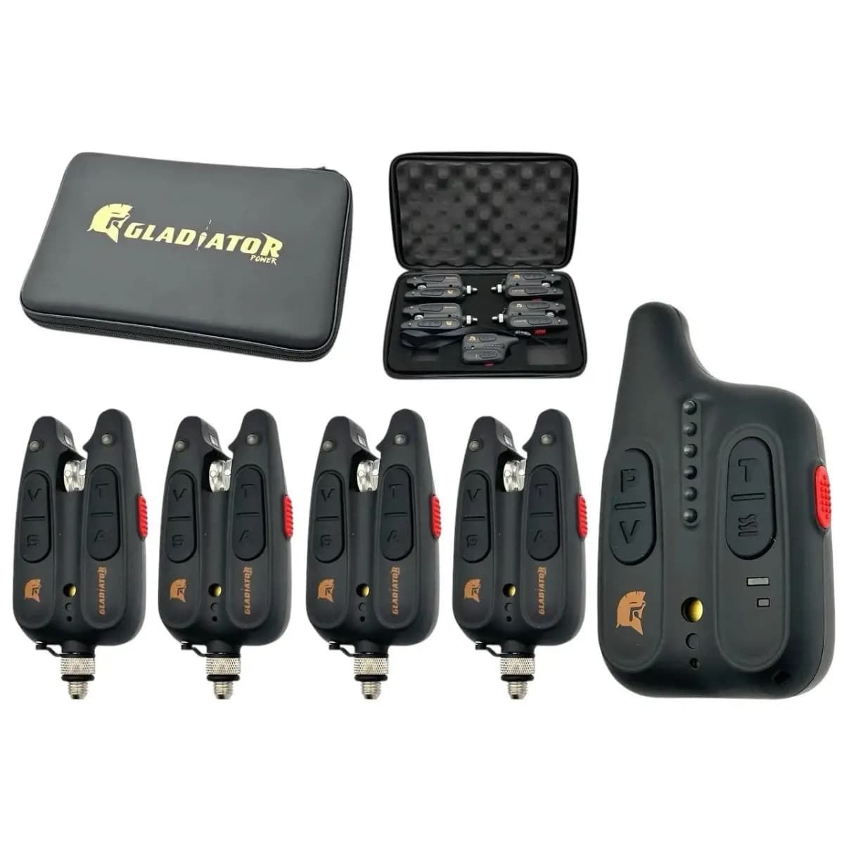 Набір сигналізаторів GLADIATOR RF1118 4+1 Black з пейджером - зображення 1
