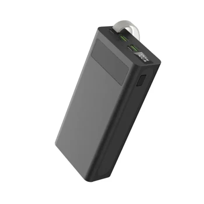 Power Bank Aspor A306 Fast Charge 30000mAh (USB-C/USB/Type-C/Lightning/22.5W)- чорний - зображення 1