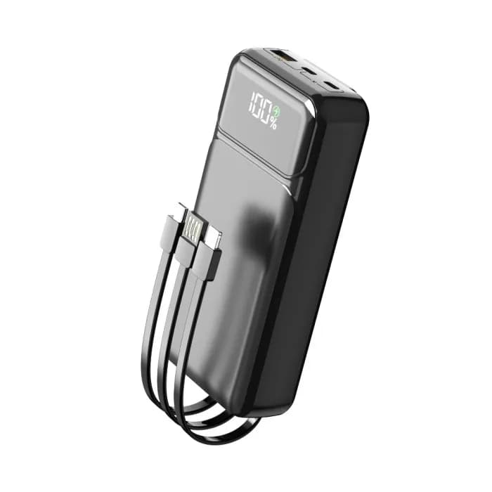 Power Bank Aspor A316 Fast Charge 20000mAh (USB-C/USB/Type-C/Lightning/22.5W)- чорний