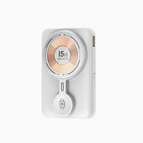 Power Bank Aspor A328 Magnetic Wireless 10000mAh+cable Charge Watch (22.5W)- білий - зображення 1
