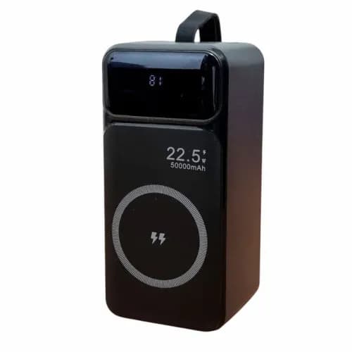 Power Bank 50000mAh 22.5W + Wireless Charge (2USB/2USB-C)- чорний