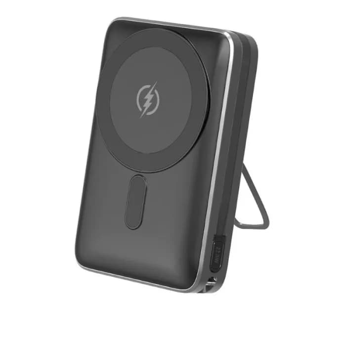 Power Bank Aspor A386 Magnetic Wireless 20000mAh (USB/Type-C/22.5W)- чорний