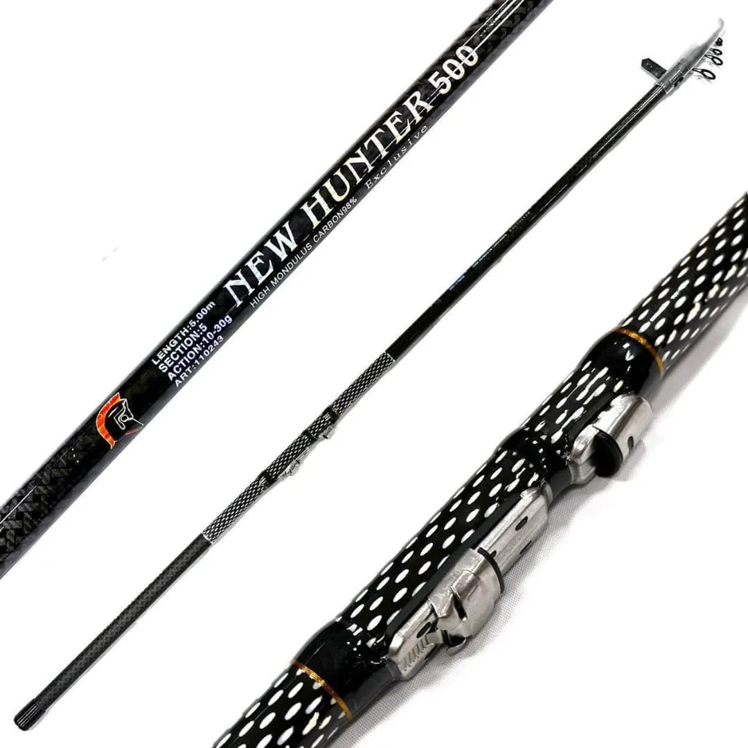 Вудка карбонова NEW HUNTER з кільцями 6м CARBON - зображення 1