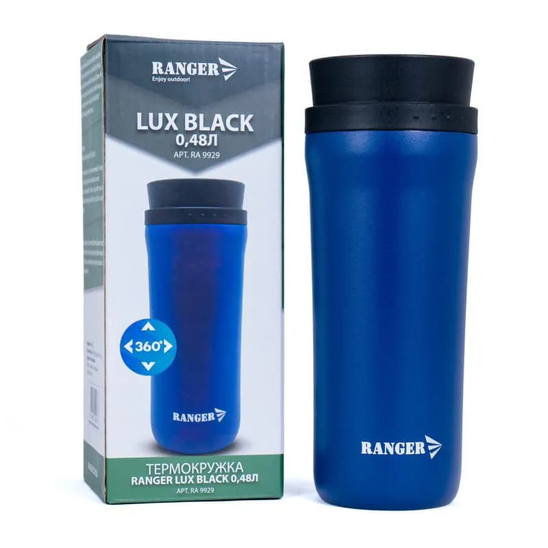 Термокружка Ranger Lux 0,48 L Black - зображення 1